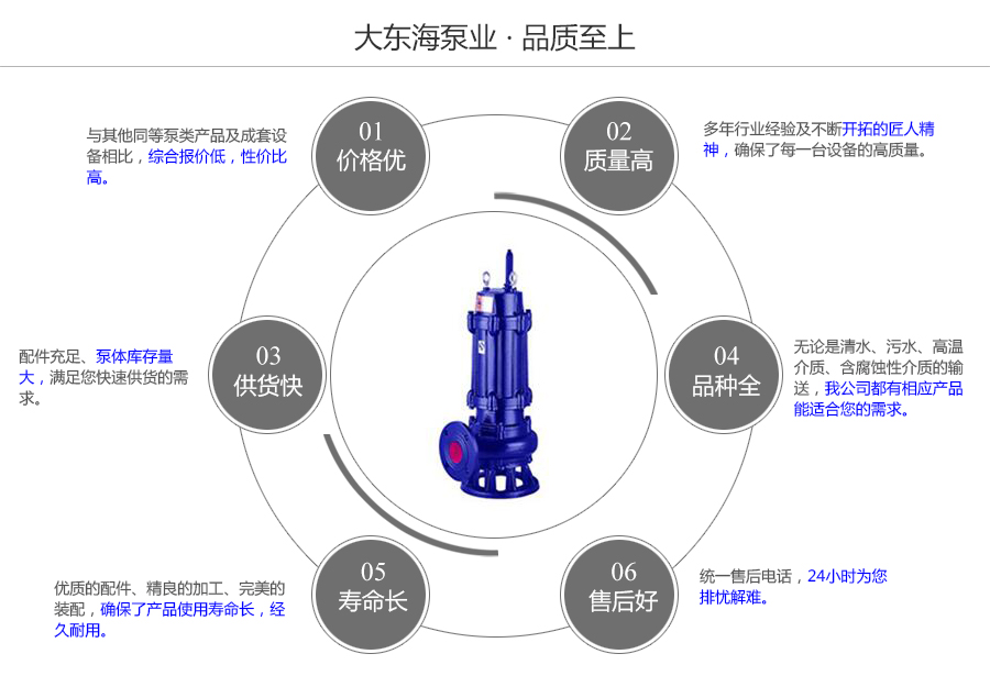 大東海泵業(yè)無堵塞排污泵質量保證圖